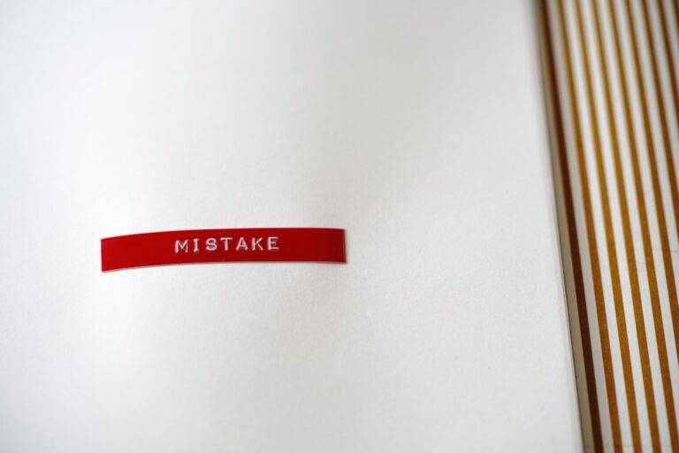 Photo mistakes